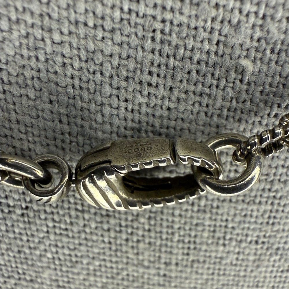 Gucci Sterling Silver Interlocking G Necklace – 17" - Picture 5 of 6
